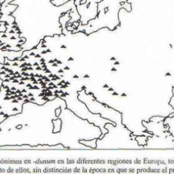 Click para ampliar. Pulsa en el nombre para ver la ficha. Topónimos -dunum en Europa